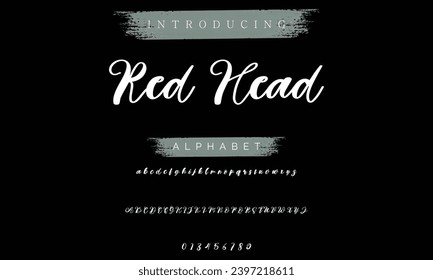 signature Font Calligraphy Logotype Script Brush Font Type Font lettering handwritten