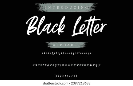 signature Font Calligraphy Logotype Script Brush Font Type Font lettering handwritten