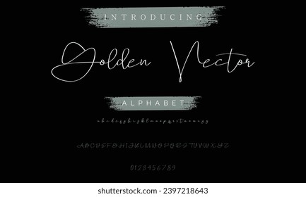 signature Font Calligraphy Logotype Script Brush Font Type Font lettering handwritten