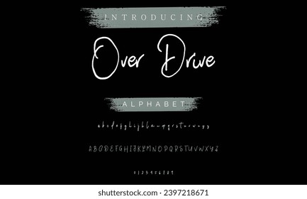 signature Font Calligraphy Logotype Script Brush Font Type Font lettering handwritten