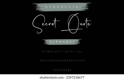 signature Font Calligraphy Logotype Script Brush Font Type Font lettering handwritten