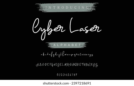 signature Font Calligraphy Logotype Script Brush Font Type Font lettering handwritten