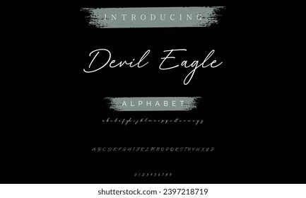 signature Font Calligraphy Logotype Script Brush Font Type Font lettering handwritten