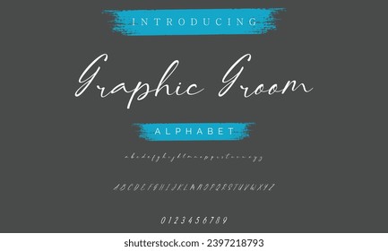 signature Font Calligraphy Logotype Script Brush Font Type Font lettering handwritten