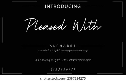 signature Font Calligraphy Logotype Script Brush Font Type Font lettering handwritten