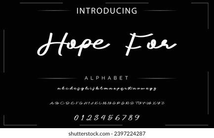 signature Font Calligraphy Logotype Script Brush Font Type Font lettering handwritten