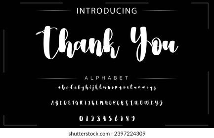 signature Font Calligraphy Logotype Script Brush Font Type Font lettering handwritten