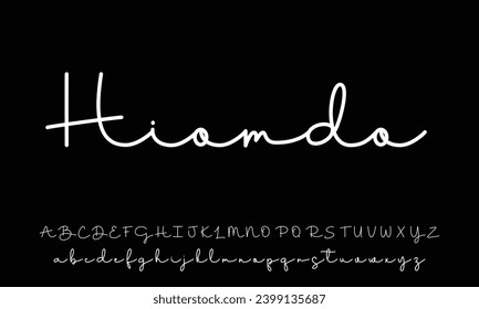 signature Font Calligraphy Logotype Script Brush Font Type Font lettering handwritten
