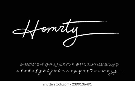caligrafía de tipo de letra de firma Guión de logotipo Pincel Tipo de letra Tipo de letra Letra letra manuscrita