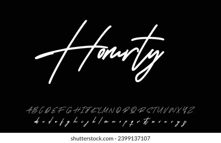 signature Font Calligraphy Logotype Script Brush Font Type Font lettering handwritten