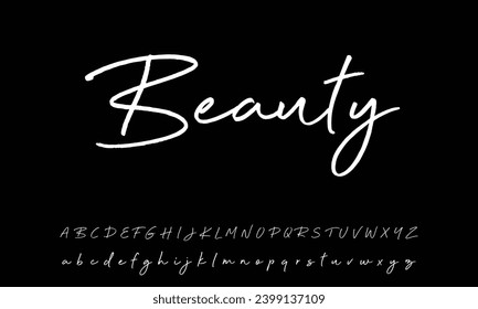 Schriftzeichen-Schriftzeichen-Logotype-Schriftzeichen Schriftart Schriftzeichen handschriftlich