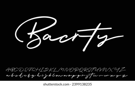 Signature Font Calligraphy Logotype Script Brush Font Type Font lettering handwritten