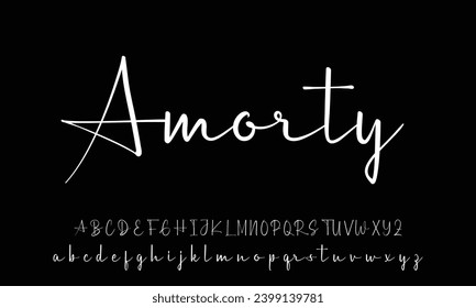 Signature Font Calligraphy Logotype Script Brush Font Type Font lettering handwritten