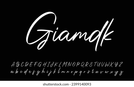 Signature Font Calligraphy Logotype Script Brush Font Type Font lettering handwritten