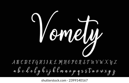 signature Font Calligraphy Logotype Script Brush Font Type Font lettering handwritten