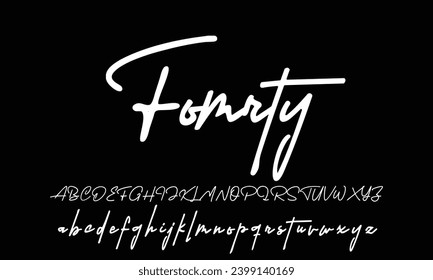 caligrafía de tipo de letra de firma Guión de logotipo Pincel Tipo de letra Tipo de letra Letra letra manuscrita