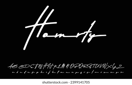Signature Font Calligraphy Logotype Script Brush Font Type Font lettering handwritten