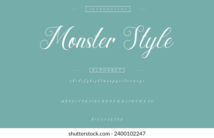 signature Font Calligraphy Logotype Script Brush Font Type Font lettering handwritten