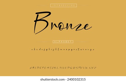signature Font Calligraphy Logotype Script Brush Font Type Font lettering handwritten