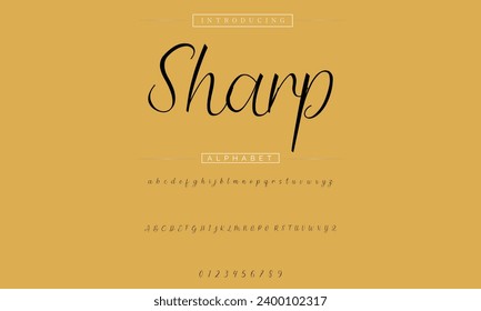 signature Font Calligraphy Logotype Script Brush Font Type Font lettering handwritten