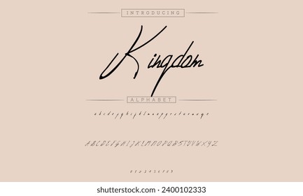 signature Font Calligraphy Logotype Script Brush Font Type Font lettering handwritten