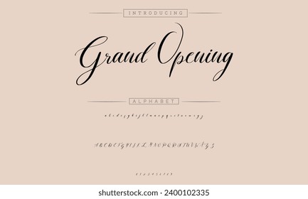 Schriftzeichen-Schriftzeichen-Logotype-Schriftzeichen Schriftart Schriftzeichen handschriftlich
