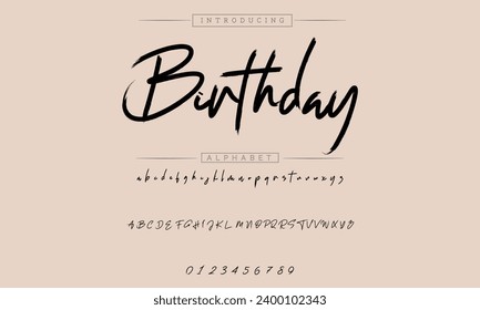 caligrafía de tipo de letra de firma Guión de logotipo Pincel Tipo de letra Tipo de letra Letra letra manuscrita