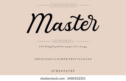 signature Font Calligraphy Logotype Script Brush Font Type Font lettering handwritten