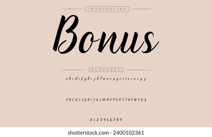 signature Font Calligraphy Logotype Script Brush Font Type Font lettering handwritten