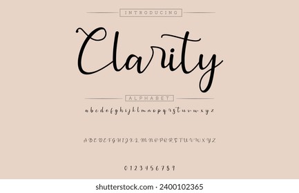 signature Font Calligraphy Logotype Script Brush Font Type Font lettering handwritten