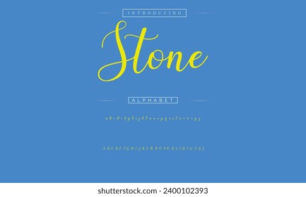 signature Font Calligraphy Logotype Script Brush Font Type Font lettering handwritten