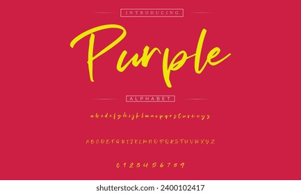signature Font Calligraphy Logotype Script Brush Font Type Font lettering handwritten