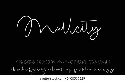 signature Font Calligraphy Logotype Script Brush Font Type Font lettering handwritten
