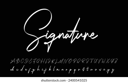 Schriftzeichen-Schriftzeichen-Logotype-Schriftzeichen Schriftart Schriftzeichen handschriftlich