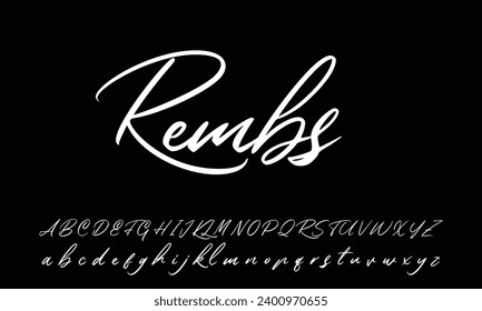 signature Font Calligraphy Logotype Script Brush Font Type Font lettering handwritten