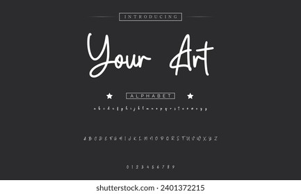 signature Font Calligraphy Logotype Script Brush Font Type Font lettering handwritten