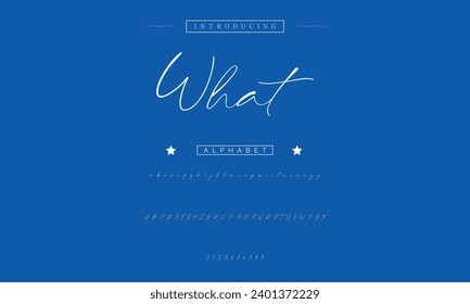 signature Font Calligraphy Logotype Script Brush Font Type Font lettering handwritten