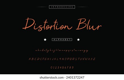 signature Font Calligraphy Logotype Script Brush Font Type Font lettering handwritten