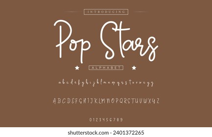 signature Font Calligraphy Logotype Script Brush Font Type Font lettering handwritten