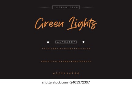 signature Font Calligraphy Logotype Script Brush Font Type Font lettering handwritten