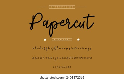 signature Font Calligraphy Logotype Script Brush Font Type Font lettering handwritten