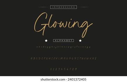 signature Font Calligraphy Logotype Script Brush Font Type Font lettering handwritten