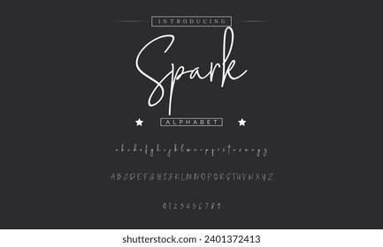 signature Font Calligraphy Logotype Script Brush Font Type Font lettering handwritten