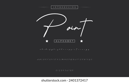 caligrafía de tipo de letra de firma Guión de logotipo Pincel Tipo de letra Tipo de letra Letra letra manuscrita