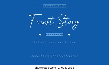 signature Font Calligraphy Logotype Script Brush Font Type Font lettering handwritten