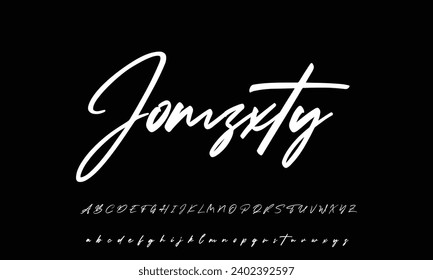 Signature Font Calligraphy Logotype Script Brush Font Type Font lettering handwritten