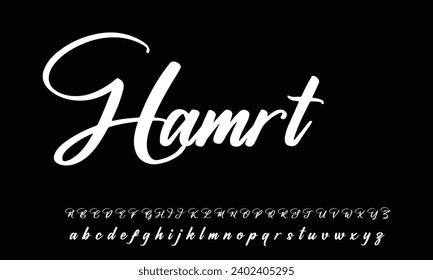 Caligrafía de tipo de letra de firma Logotipo Script Tipo de letra Tipo de letra Letra letra manuscrita