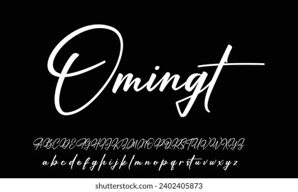 Signature Font Calligraphy Logotype Script Brush Font Type Font lettering handwritten
