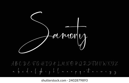 Signature Font Calligraphy Logotype Script Brush Font Type Font lettering handwritten