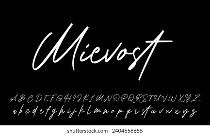 Signature Font Calligraphy Logotype Script Brush Font Type Font lettering handwritten
